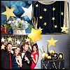 48Pcs 2 Colors Paper Glitter Star Wall Decoration AJEW-SP0001-16B-5