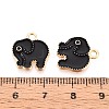Alloy Enamel Charms PALLOY-T092-31G-01-3