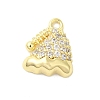 Brass Micro Pave Cubic Zirconia Charms KK-P278-08G-1