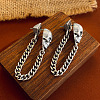 Vintage Punk Skull with Chain Charm Stud Earrings for Women WL4768-2-1