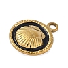 304 Stainless Steel Enamel Pendants LS-STAS-P408-13G-02-2