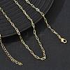 2.4MM Brass Paperclip Chain Necklaces for Women KK-CBA2293-17G-1