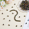 Opaque Resin Stripe Beads RESI-HY0001-31C-3