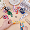 11 Colors Volleyball Pattern Polyester Grosgrain Ribbon AJEW-PH0005-85-5