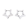 Tarnish Resistant 304 Stainless Steel Huggie Hoop Earrings STAS-S103-26P-1