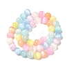 Gradient Color Natural Selenite Dyed Beads Strands X-G-H067-A04-8MM-3