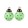 Alloy Enamel Pendants ENAM-R149-14A-G-1