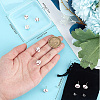 4 Pairs Sport Ball Alloy Stud Earrings for Women EJEW-BBC0001-52A-3