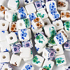 72Pcs 4 Color Handmade Porcelain Ceramic Beads Strands PORC-FW0001-01-2