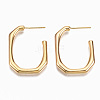 Brass Half Hoop Earrings X-KK-S356-148G-NF-2