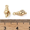 Brass Micro Pave Cubic Zirconia Pendants KK-U045-08G-3