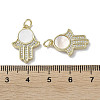 Brass Micro Pave Cubic Zirconia Pendants KK-G485-22C-G-3