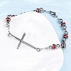 201 Stainless Steel Link Chain Bracelets BJEW-A032-01P-03-5