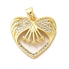 Mother's Day Brass Micro Pave Clear Cubic Zirconia Pendants FIND-Z041-20F-1