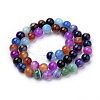 Natural Striped Agate/Banded Agate Beads X1-G-S259-04J-6mm-2