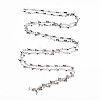 Non-Tarnish 201 Stainless Steel Heart & Oval Link Chains STAS-N092-116-3