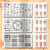 Stainless Steel DIY Nail Art Templates MRMJ-WH0092-027-3