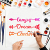 2Pcs 2 Styles PET Hollow Out Drawing Painting Stencils DIY-WH0411-602-7