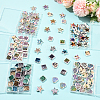 30Pcs Rainbow Iridescent Printed Opaque Acrylic Beads OACR-FS0002-58B-02-6