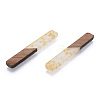 Opaque Resin & Walnut Wood Big Pendants RESI-N025-034-E02-3