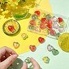 30Pcs 5 Colors Transparent Acrylic Beads MACR-CJ0002-44-4