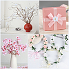 100Pcs Cloth Artificial Flower Head AJEW-GF0013-17C-5