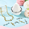 16Pcs 2 Colors 304 Stainless Steel Lobster Claw Clasps PALLOY-TAC0265-7