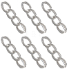 6Pcs Chain Shape Alloy Adjustable Jean Pins AJEW-GF0009-70P-1