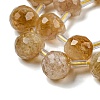 Natural Yellow Quartz Beads Strands G-H297-B10-02-4
