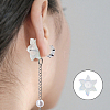 30Pcs 6 Colors Acrylic Ear Nuts FIND-HS0002-43-6