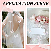 60Pcs 10 Colors Cloth Butterfly Ornament Accessories DIY-CY0004-04-7