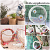 4Pcs Flat Round Acrylic Sheet MACR-CP0001-01A-5