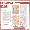 5Pcs 5 Styles Ceramics Clay Water Transfer Paper DIY-ME0001-99D-2