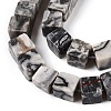 Natural Map Stone Beads Strands G-T139-6x6-20A-3