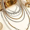 Boho Alloy Crystal Rhinestone Multi Layered Necklaces with Teardrop Tassel WG7D1FE-01-4