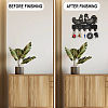 Wood & Iron Wall Mounted Hangers HJEW-WH0055-098-5