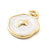 Ocean Theme Brass Enamel Pendants KK-Q029-01F-G-3