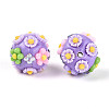 Handmade Polymer Clay Beads CLAY-N015-08-2