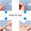 Unicraftale DIY Flat Round Cuff Ring Making Kit DIY-UN0003-46-5