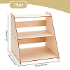 2-Tier Detachable Wooden Display Shelf AJEW-WH0007-21-2