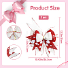 Polyester Big Bowknot FIND-WH0126-414G-2