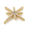 Brass Micro Pave Cubic Zirconia Pendants KK-L228-19G-2