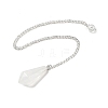 Natural Quartz Crystal Cone Pointed Dowsing Pendulums G-A249-02S-10-1