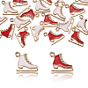 20Pcs 2 Colors Alloy Enamel Pendants PALLOY-CJ0001-137-7