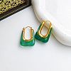 Zinc Alloy Resin Hoop Earrings FS-WG1C3F9-03-1