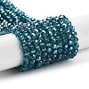 Electroplate Transparent Glass Beads Strands EGLA-A035-T4mm-A12-1