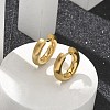 Frosted 304 Stainless Steel Huggie Hoop Earrings for Women EJEW-C096-32F-G-1