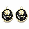 Rack Plating Alloy Enamel Pendants LS-PALLOY-N172-063A-1