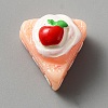 Opaque Resin Cabochons RESI-WH0026-51C-1