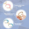 4Pcs 4 Styles Alloy Enamel Moon Link Chain Bag Extension Chains AJEW-TA0003-13-4